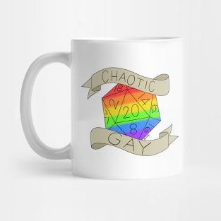 Chaotic Gay D20 Mug